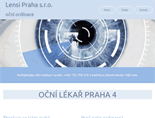 Tablet Screenshot of ocnilekar-praha4.cz